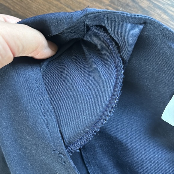 Vintage Alisa M Collections Button Down Blouse Navy 14 - Picture 6 of 7